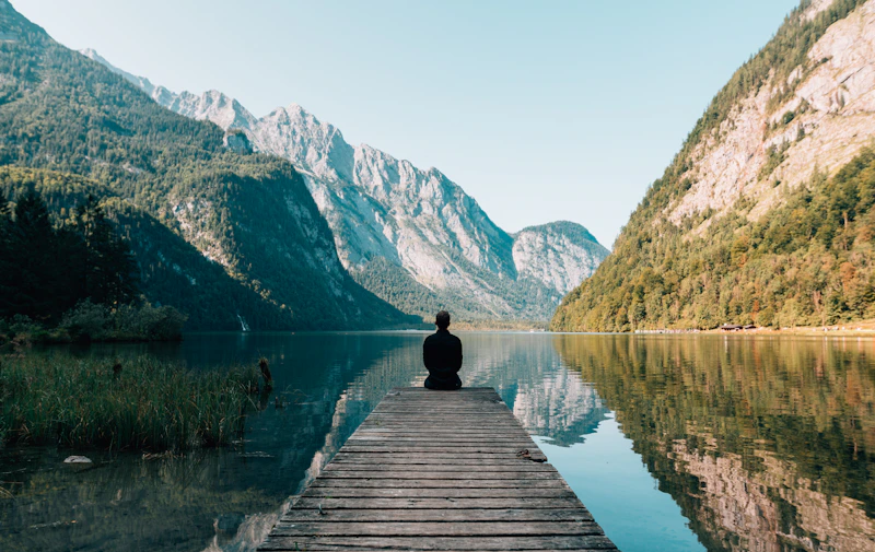 Guided breathwork session in a serene spa environment